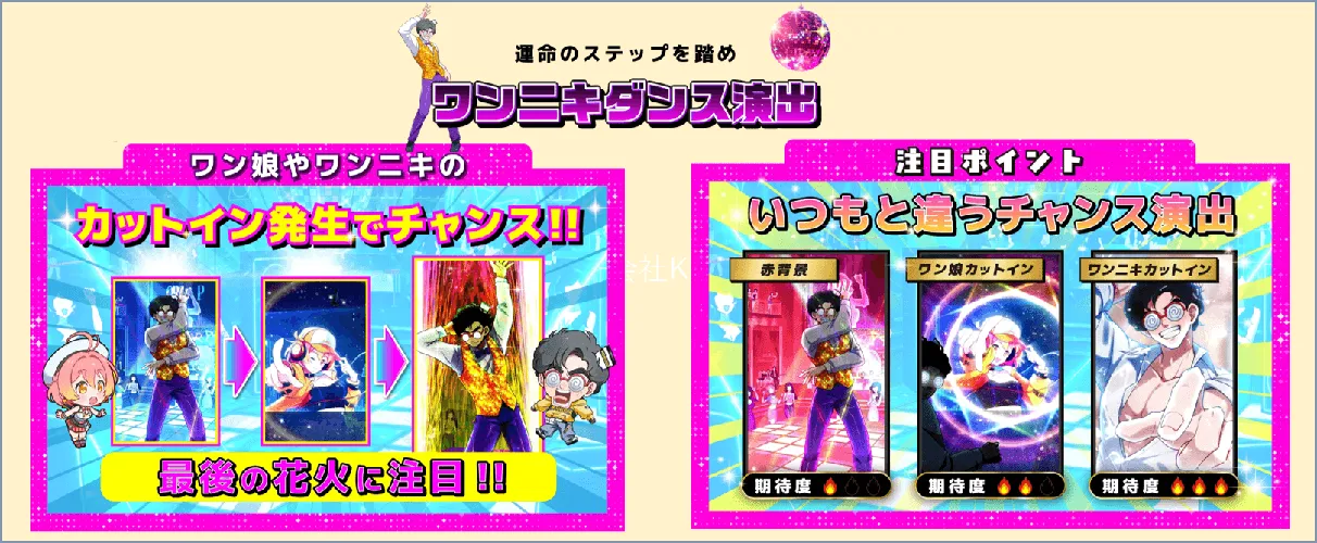 オリパワン ワンニキダンス演出