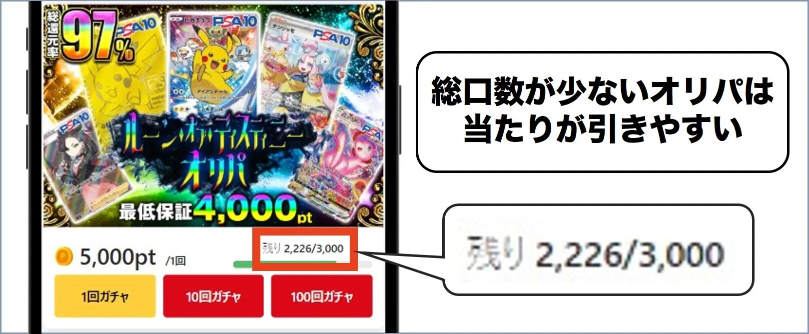 ポケットクロス　ポケクロ 3等以上が現実的に当たりやすい