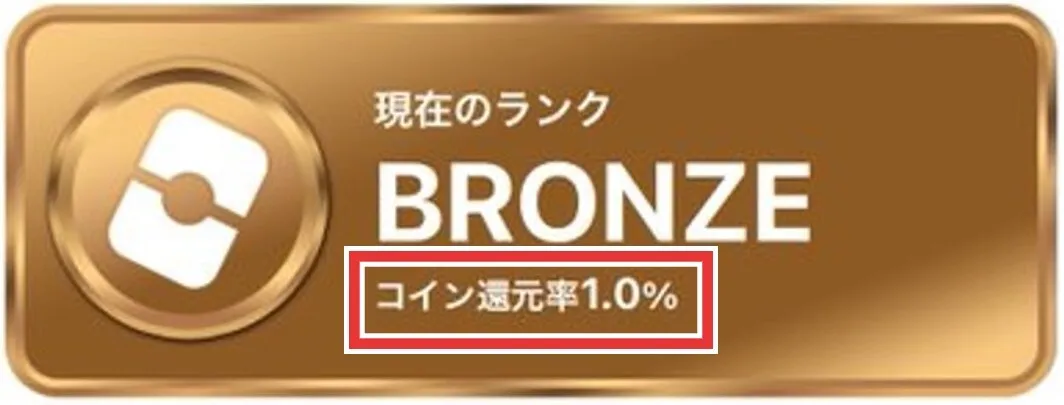 コインの還元率