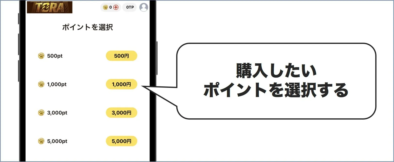 TORAオリパ支払い手順2
