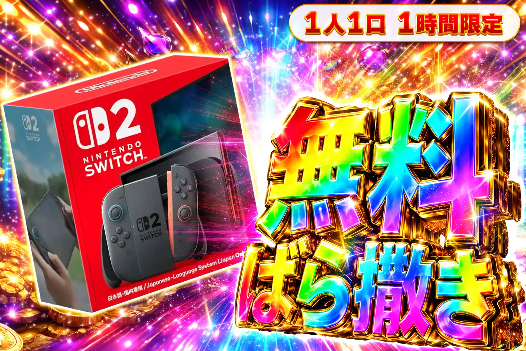 エクストレカでSwitch2が当たるガチャ